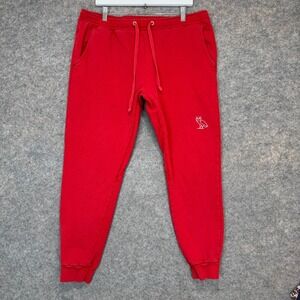 Drake OVO Octobers Very Own Terry Jogger Sweatpants Mens Large Relaxed Red
